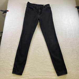Women’s 5L Hollister Jeans Black High Rise Super Skinny Soft Stretch